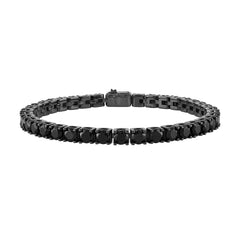Bulova Sterling Silver 925 Luxury Jewelry Mens Bracelet BVB1017-BKSBSP8