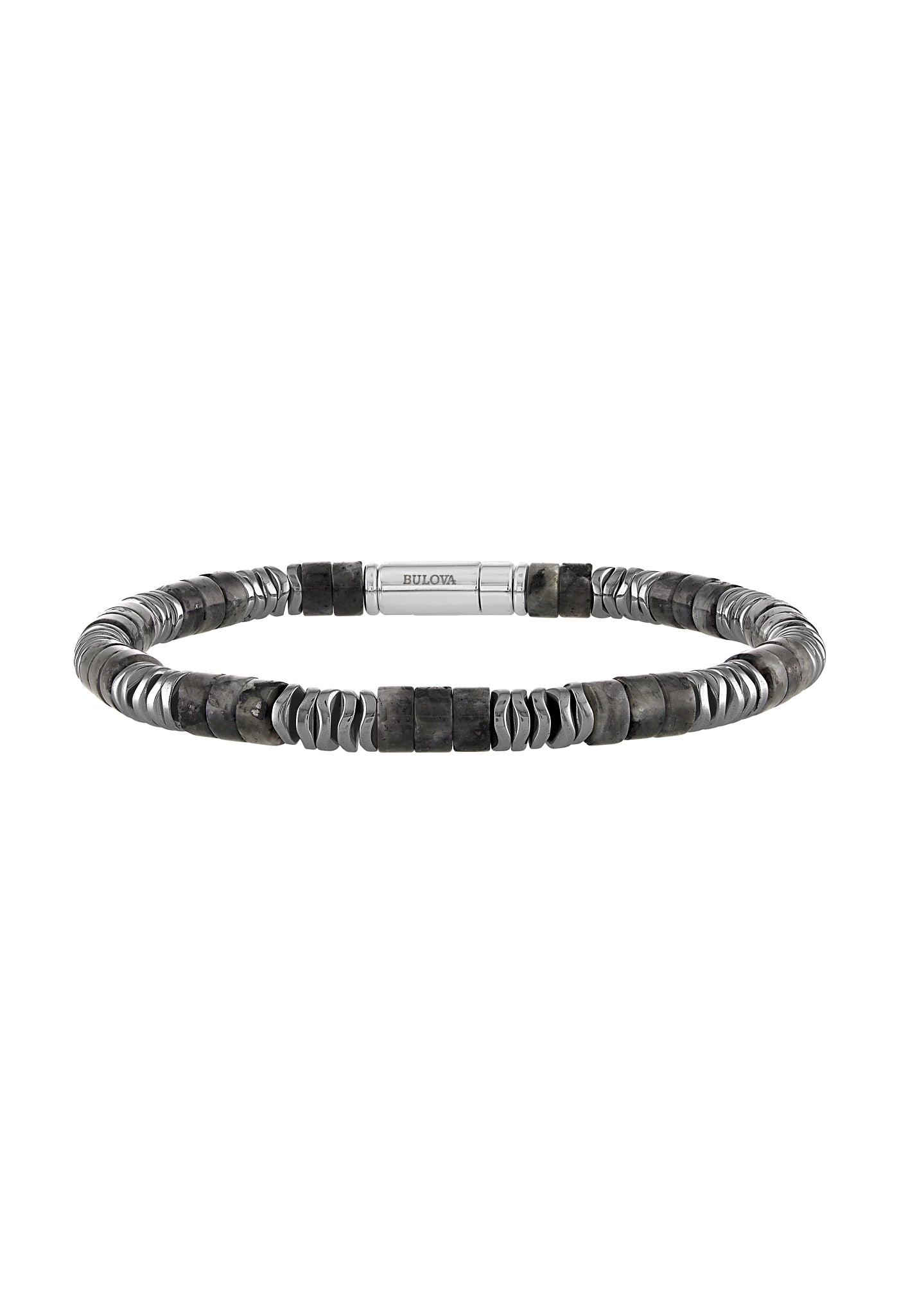 Bulova Sterling Silver 925 Performance Jewelry Mens Bracelet BVB1026-WSBF