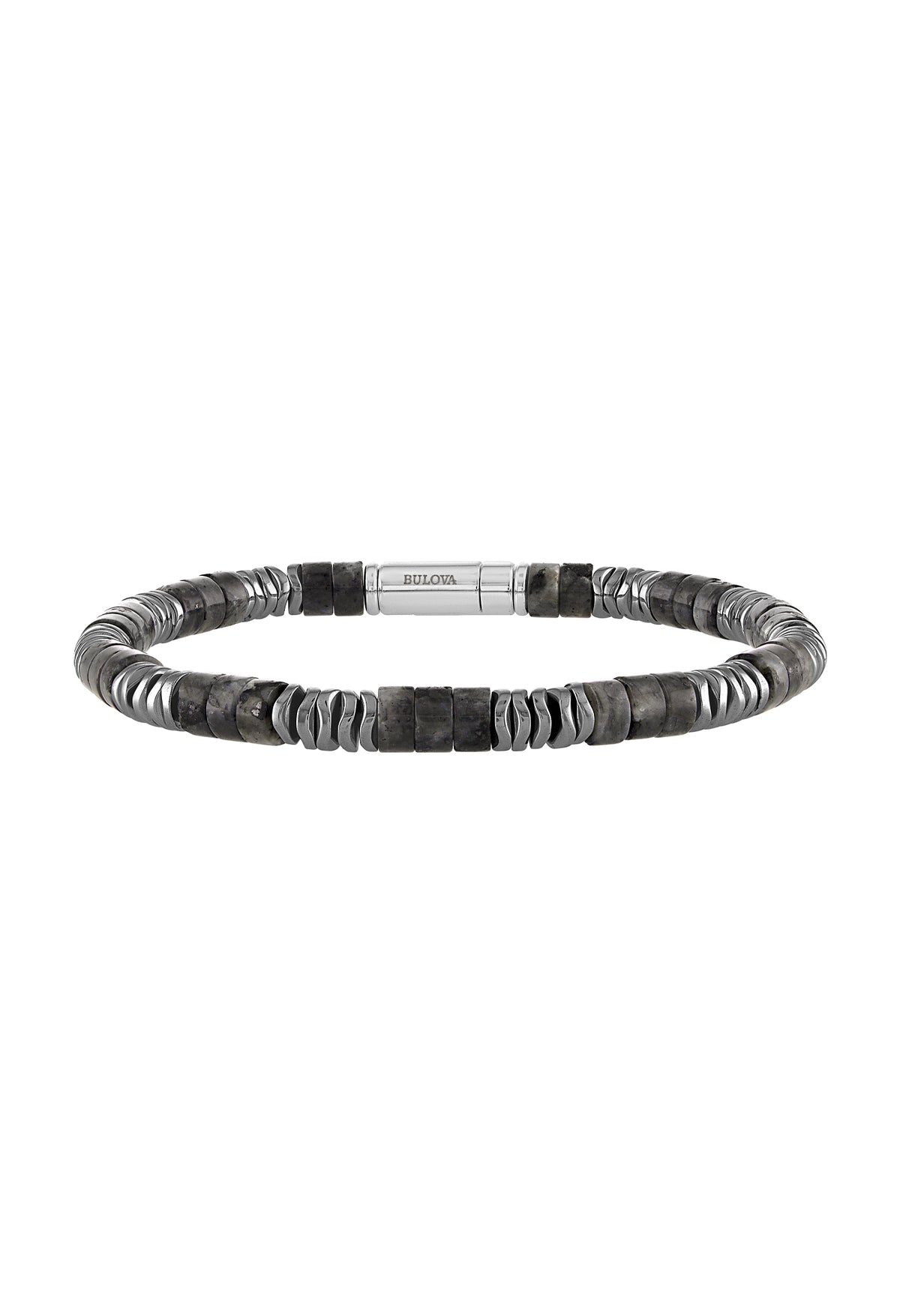 Bulova Sterling Silver 925 Performance Jewelry Mens Bracelet BVB1026-WSBF