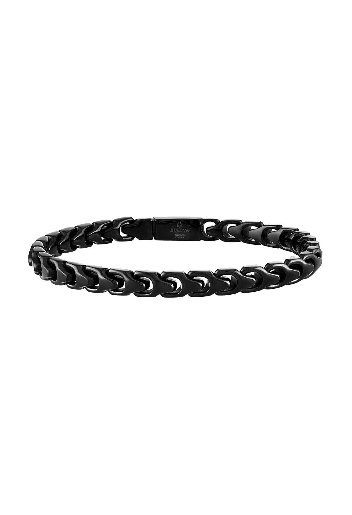 Bulova Stainless Steel Classic Jewelry Mens Bracelet BVB1081-BKSTNA75