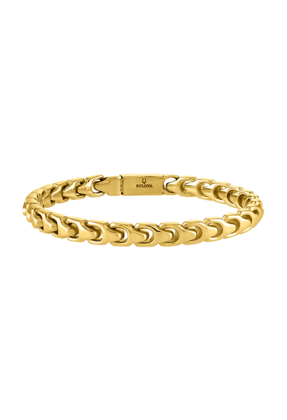 Bulova Stainless Steel Classic Jewelry Mens Bracelet BVB1081-GSTNA75