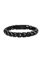 Bulova Stainless Steel Classic Jewelry Mens Bracelet BVB1082-BKSTNA75