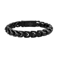 Bulova Stainless Steel Classic Jewelry Mens Bracelet BVB1082-BKSTNA72