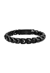 Bulova Stainless Steel Classic Jewelry Mens Bracelet BVB1082-BKSTNA85