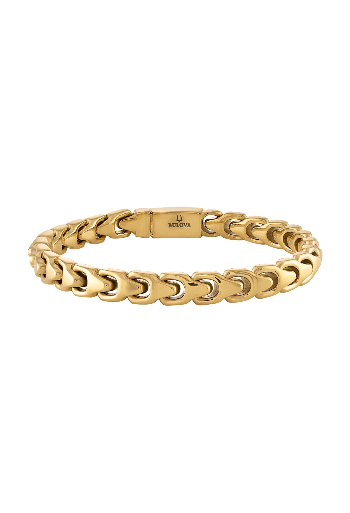 Bulova Stainless Steel Classic Jewelry Mens Bracelet BVB1082-GSTNA75