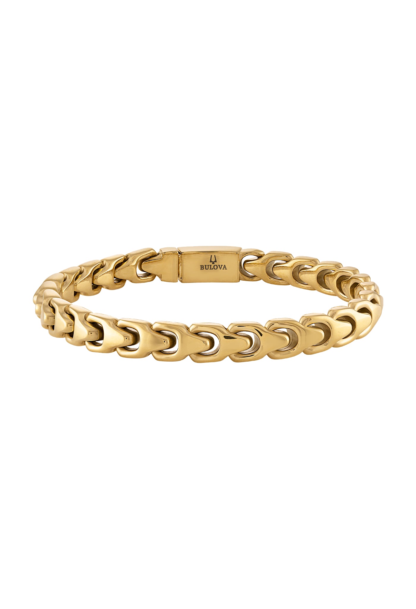 Bulova Stainless Steel Classic Jewelry Mens Bracelet BVB1082-GSTNA85