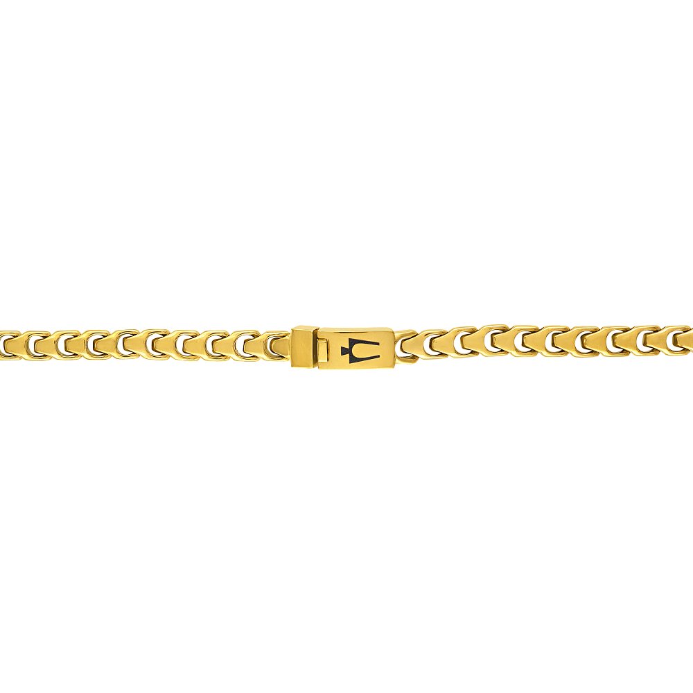 Bulova Stainless Steel Classic Jewelry Mens Necklace BVC1057-GSTNA
