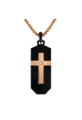 Bulova Stainless Steel Luxury Jewelry Mens Necklace BVC1076-B4STQ7