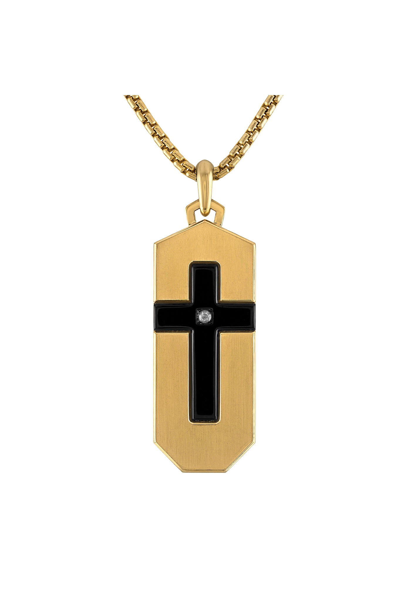Bulova Stainless Steel Luxury Jewelry Mens Necklace BVC1076-G6STQ7