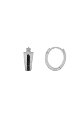 Bulova Sterling Silver 925 Luxury Jewelry Mens Earring BVE1007-WSAA