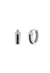 Bulova Sterling Silver 925 Luxury Jewelry Mens Earring BVE1007-WSAA