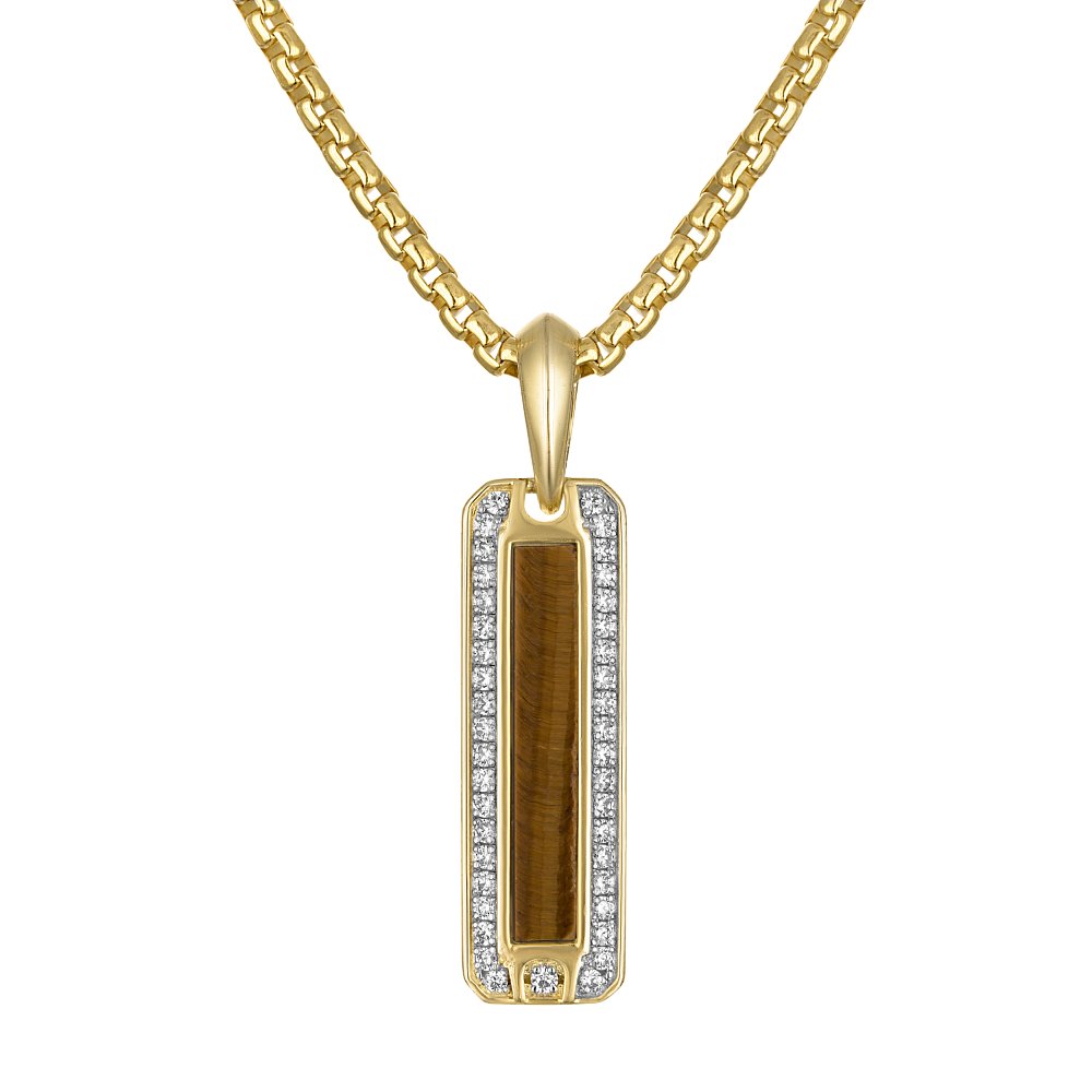 Bulova Sterling Silver 925 Performance Jewelry Mens Pendant BVP1029-YSWTOYTE