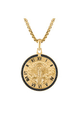 Bulova Sterling Silver 925 Luxury Jewelry Mens Pendant BVP1030-YSAA