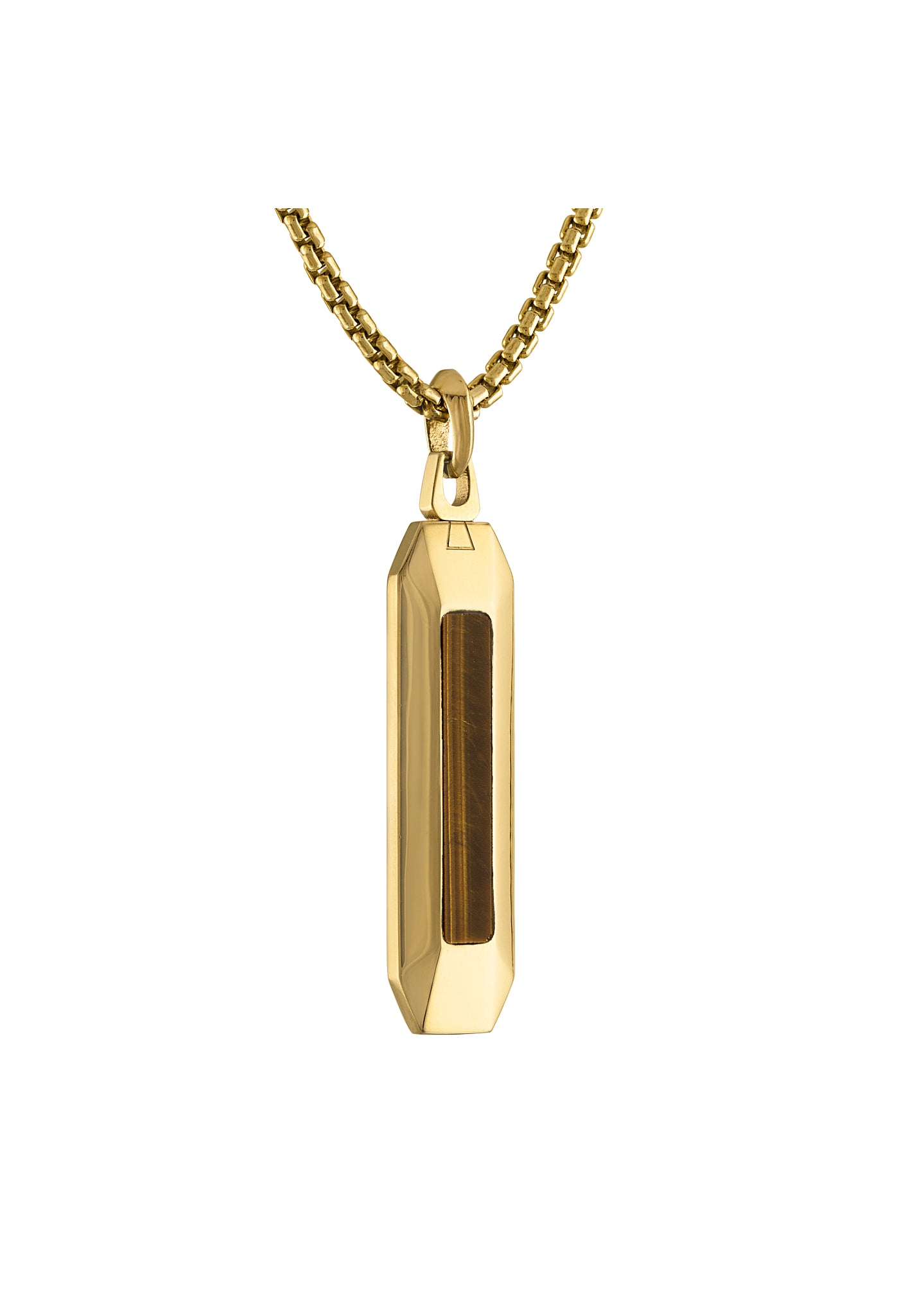 Bulova Stainless Steel Luxury Jewelry Mens Necklace BVP1039-GSTYTE