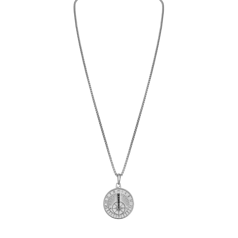 Bulova Sterling Silver 925 Classic Jewelry Mens Pendant BVP1058-WSAA