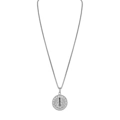 Bulova Sterling Silver 925 Classic Jewelry Mens Pendant BVP1058-WSAA