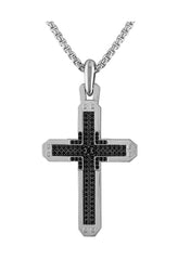Bulova Sterling Silver 925 Luxury Jewelry Mens Necklace BVP1077-WSAA