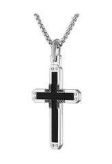 Bulova Sterling Silver 925 Luxury Jewelry Mens Necklace BVP1078-WSAABA