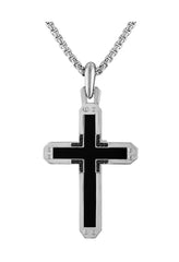 Bulova Sterling Silver 925 Luxury Jewelry Mens Necklace BVP1078-WSAABA
