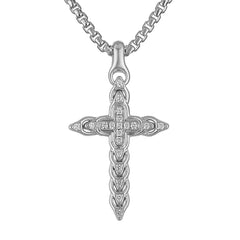 Bulova Sterling Silver 925 Classic Jewelry Mens Pendant BVP1085-WSQ7