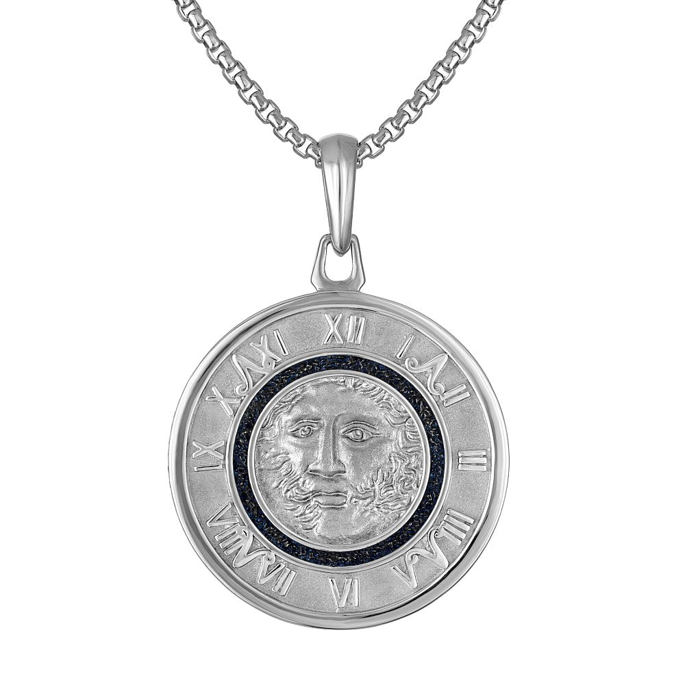 Bulova Sterling Silver 925 Luxury Jewelry Mens Pendant BVP1111-WSNA