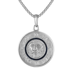 Bulova Sterling Silver 925 Luxury Jewelry Mens Pendant BVP1111-WSNA