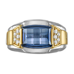 Bulova Sterling Silver 925 Classic Jewelry Mens Ring BVR1016-WYSCRBSA