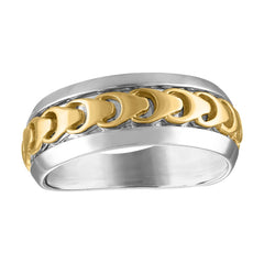 Bulova Sterling Silver 925 Classic Jewelry Mens Ring BVR1018-YSNA