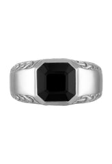 Bulova Sterling Silver 925 Luxury Jewelry Mens Ring BVR1032-WSOXB