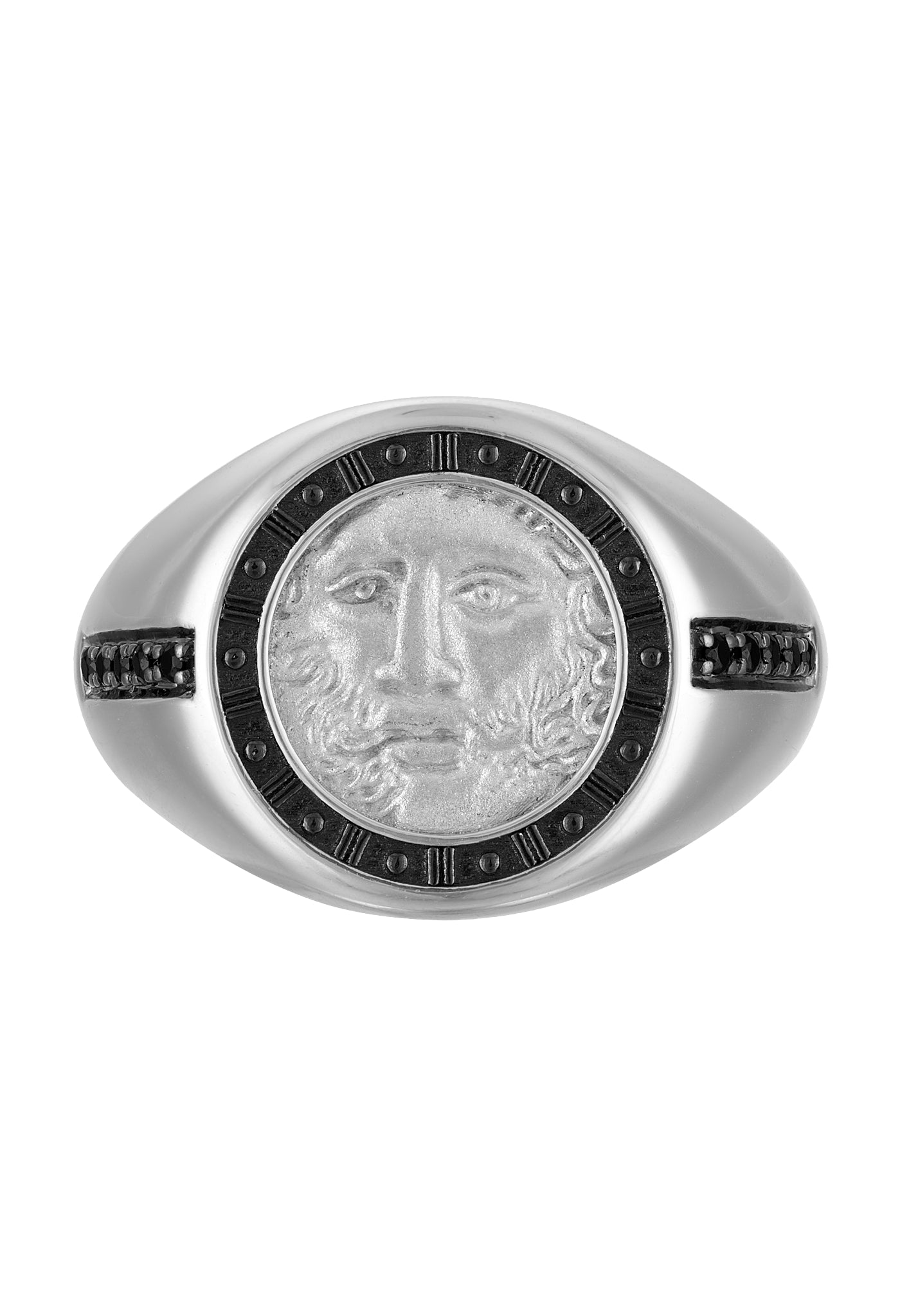 Bulova Sterling Silver 925 Luxury Jewelry Mens Ring BVR1036-WSAAB