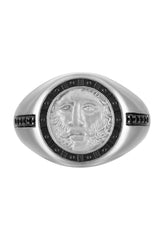 Bulova Sterling Silver 925 Luxury Jewelry Mens Ring BVR1036-WSAA