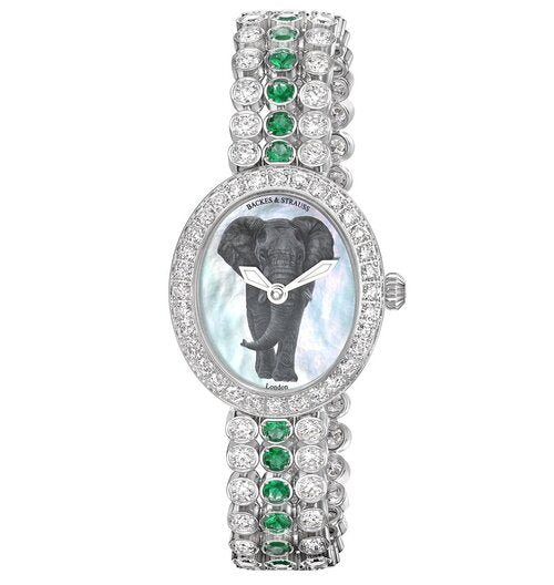 Backes & Strauss Green African Elephant DUCHESS-RE2833QZ.WG.EG.GE