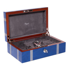 Carnaby Watch and Jewellery Box - Blue J166