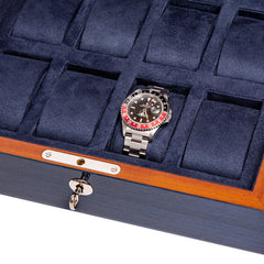 Heritage Chroma Eight Watch Box - Blue L403