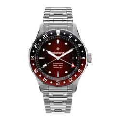 Bremont Supermarine 300M GMT, 'Ember' Red SM40-GMT-SS-RDBK-B