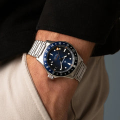 Bremont Supermarine 300M GMT, 'Glacier' Blue SM40-GMT-SS-BLBK-B