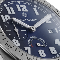 Bremont Terra Nova 40.5 Turning Bezel Power Reserve TN40-PWR-SS-BL-N-S
