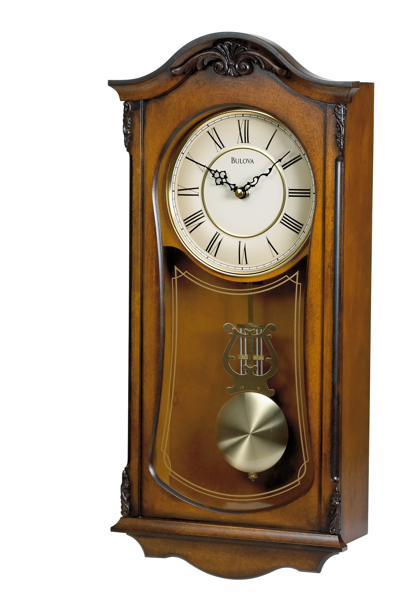 Bulova Wall Strike and Chime Clock Watch C3542