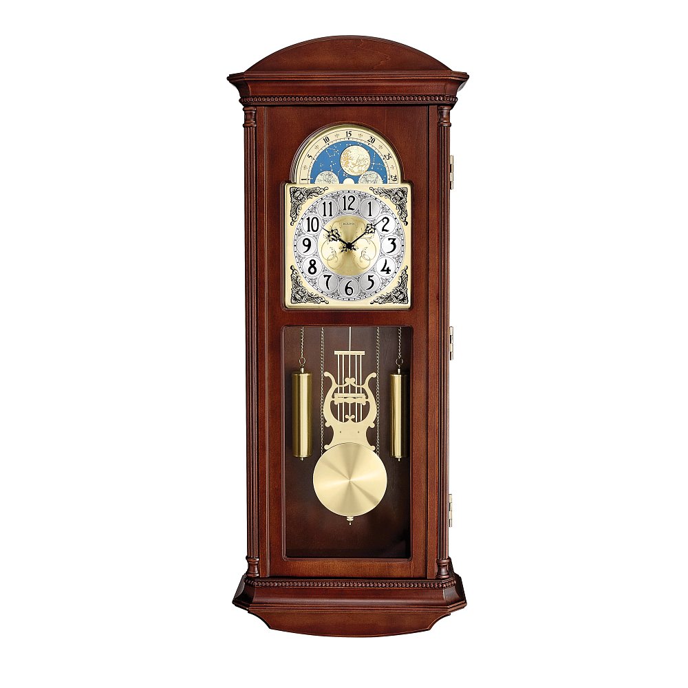 Bulova Wall Strike and Chime Clock Watch C4332