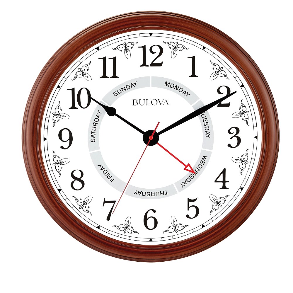 Bulova Wall Decorator Clock Watch C4804