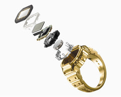 Casio Yellow Gold Pad Ring Watch CRW001G-9