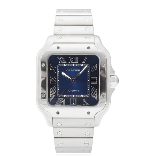 Cartier Santos De Cartier Large 39.8mm Blue Dial WSSA0030