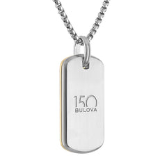 Bulova Stainless Steel Luxury Jewelry Mens Pendant BVP1115-GSTNA