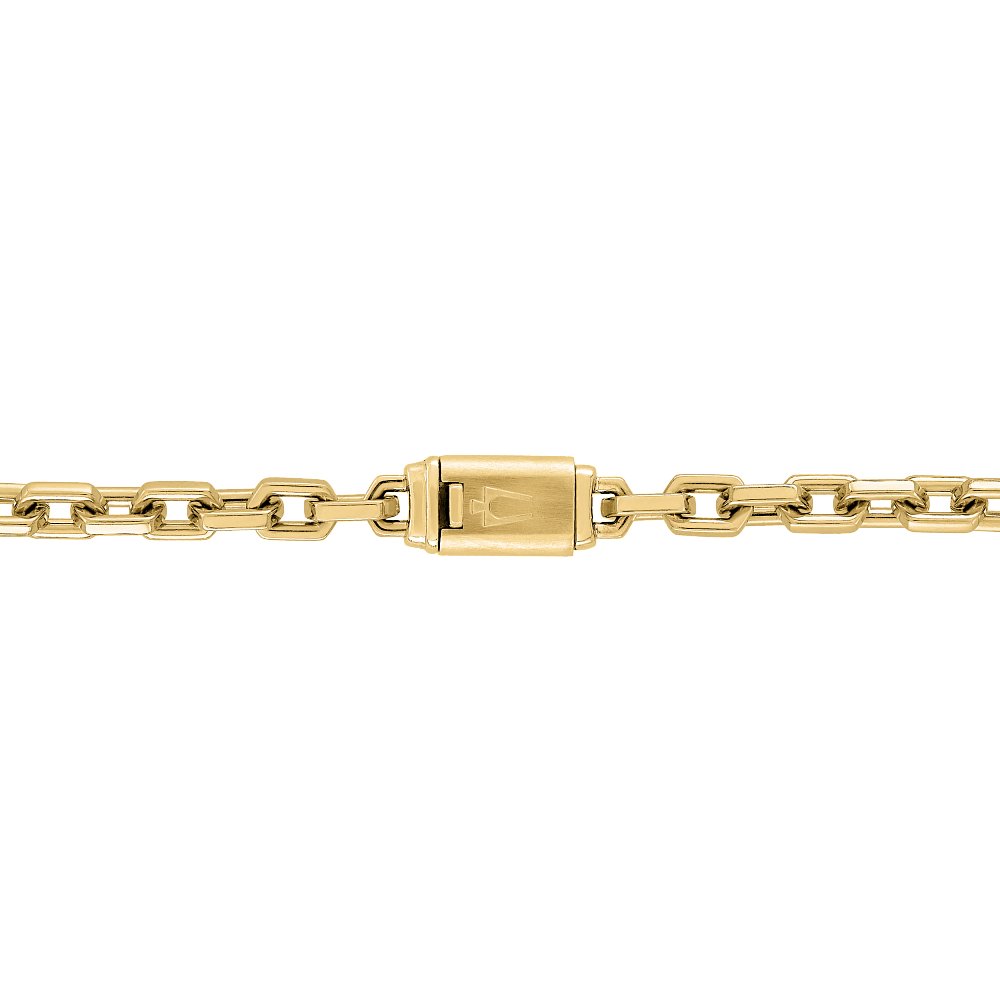Bulova Stainless Steel Luxury Jewelry Mens Bracelet BVB1129-GSTNA8