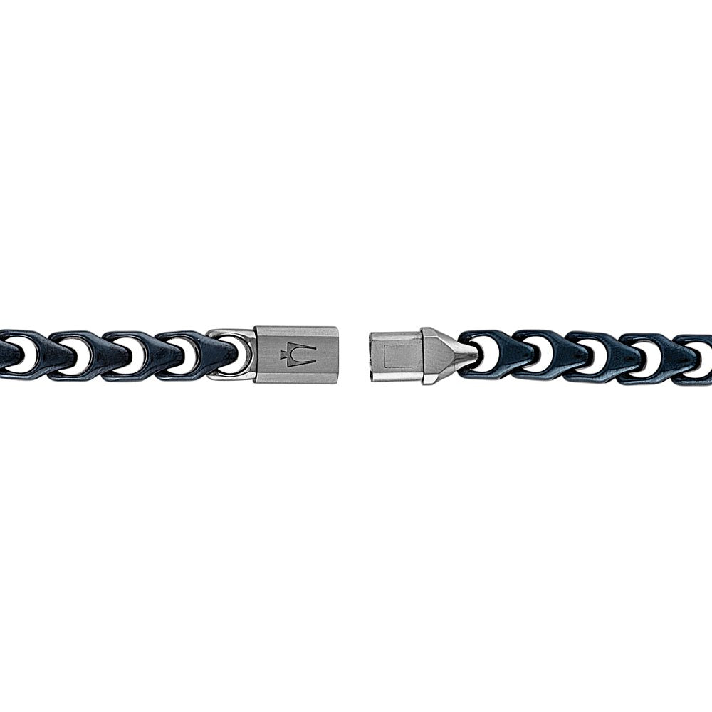 Bulova Stainless Steel Classic Jewelry Mens Bracelet BVB1091-BLSTNA