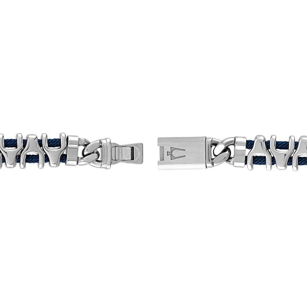 Bulova Stainless Steel Classic Jewelry Mens Bracelet BVB1193-NVSTNA