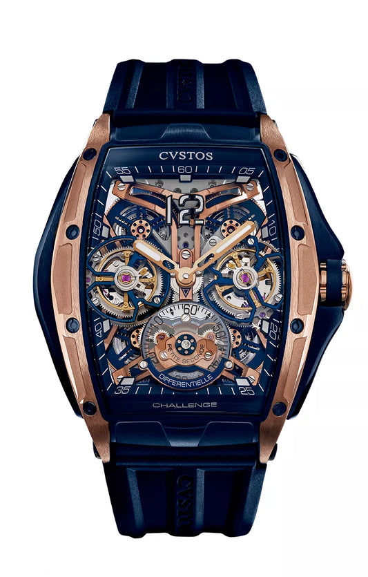 Double Tourbillon 5N Red Gold Brancard/Navy Titanium Double Tourbillon 5N Red Gold Brancard/Navy Titanium