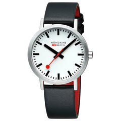 Mondaine Classic 40 mm, Black Vegan Grape Leather A660.30360.16SBBV