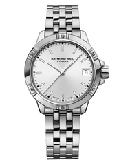 Tango Ladies Quartz Sunrayed White Dial Stainless Steel Bracelet Watch, 30mm 5960-ST-30041