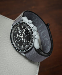 Delugs Delcro Grey/Black Fabric Strap